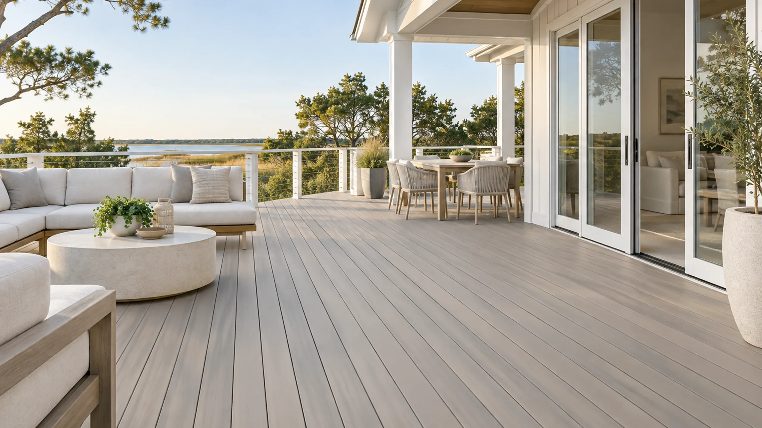 Deck on a home by the beach